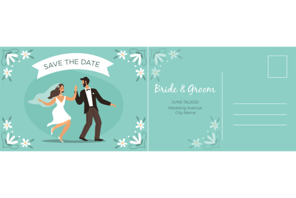 Capture the Joy: The Wedding Postcard Happy Couple Bride & Groom Aesthetic