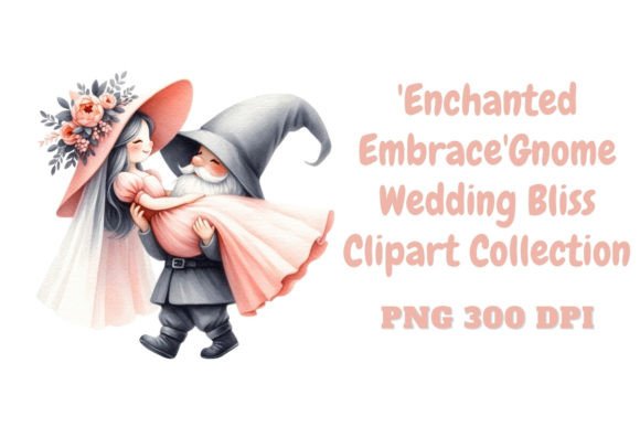 Enchanted Embrace Wedding Bliss Clipart
