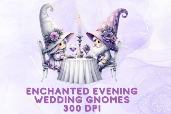 Enchanted Evening Wedding Gnomes Clipart: Crafting Magical Nuptials