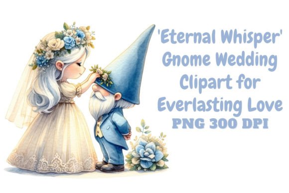 Eternal Whisper - Gnome Wedding Clipart for Your Designs