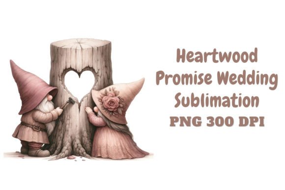 Heartwood Promise Wedding Sublimation: A Timeless Design Asset