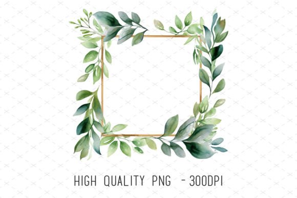Watercolor Leaves Wedding Frame Clipart: A Designer's Guide