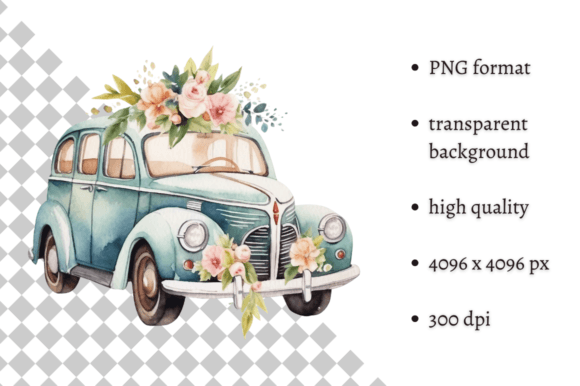Watercolor Wedding Car Clipart: A Designer's Guide