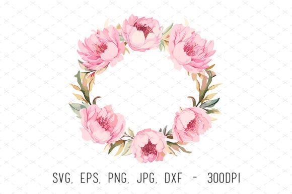 Watercolor Wedding Frame Peonies Clipart: A Designer's Secret Weapon