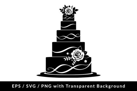 Wedding Cake Icon Clip Art for Modern Design
