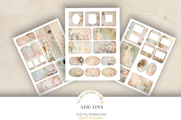 Wedding Ephemera Junk Journal Pages: Crafting Timeless Romance