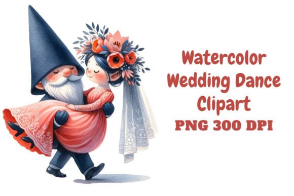 Whimsical Wedding Charm: The Enchanted Vows Gnome Clipart